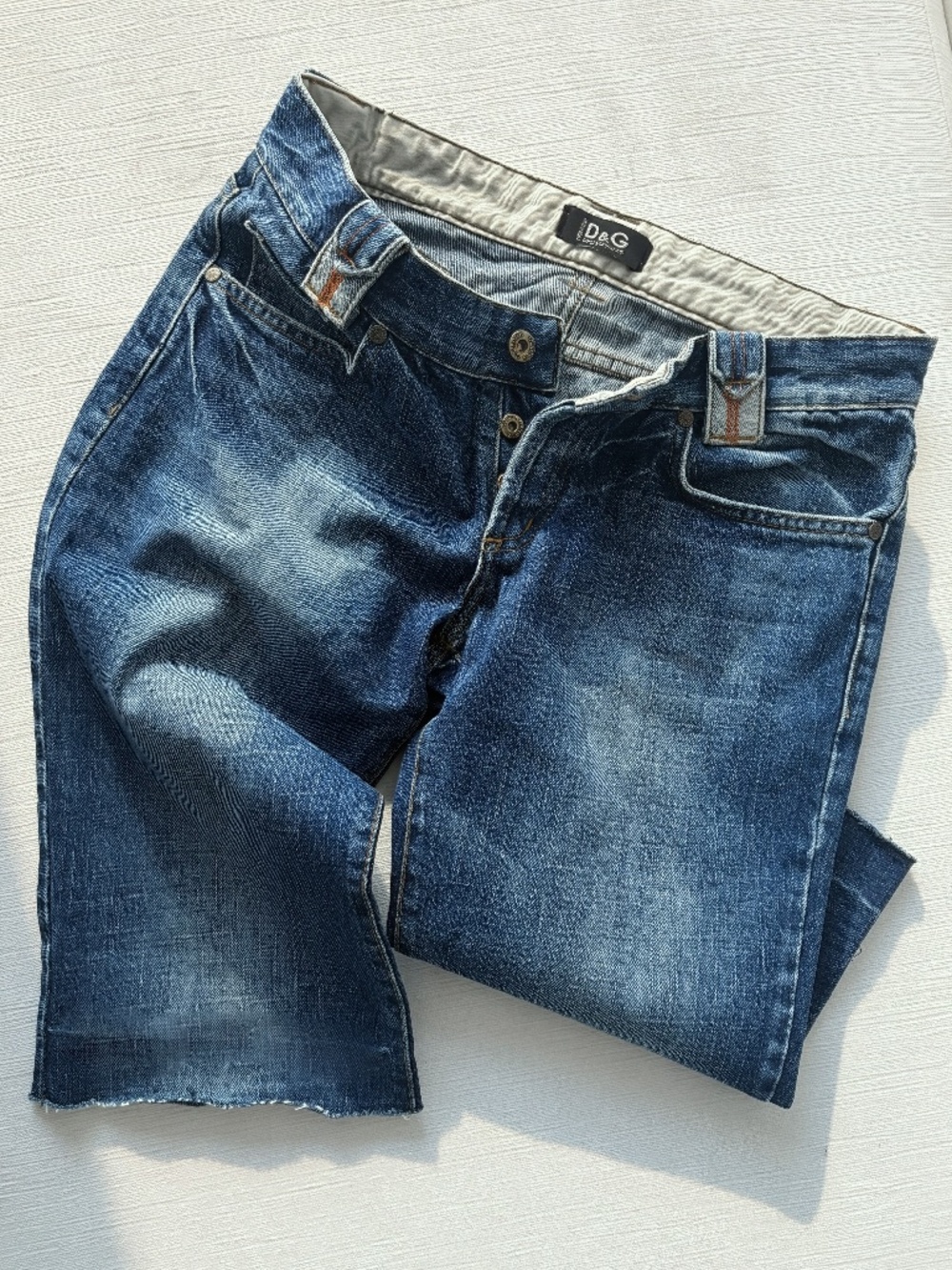 D&G Dolce & Gabbana Y2K Logo Pocket Longline Jorts
